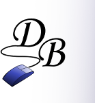 DB monogram with computer mouse — Dennis Biber, since 2011
